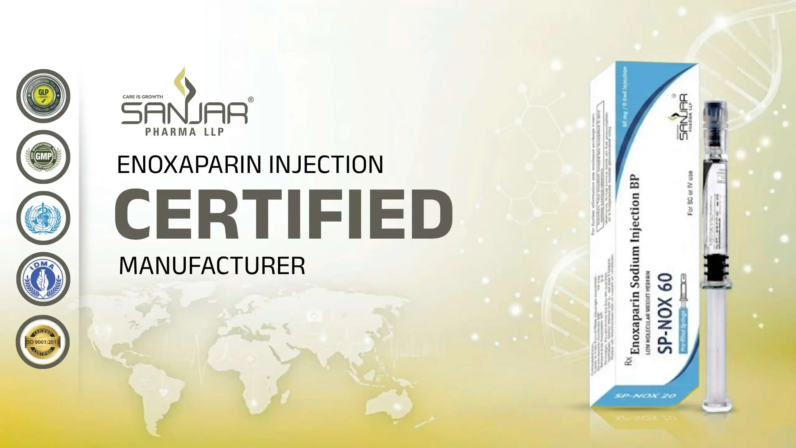 Enoxaparin Injection certified manufacturer