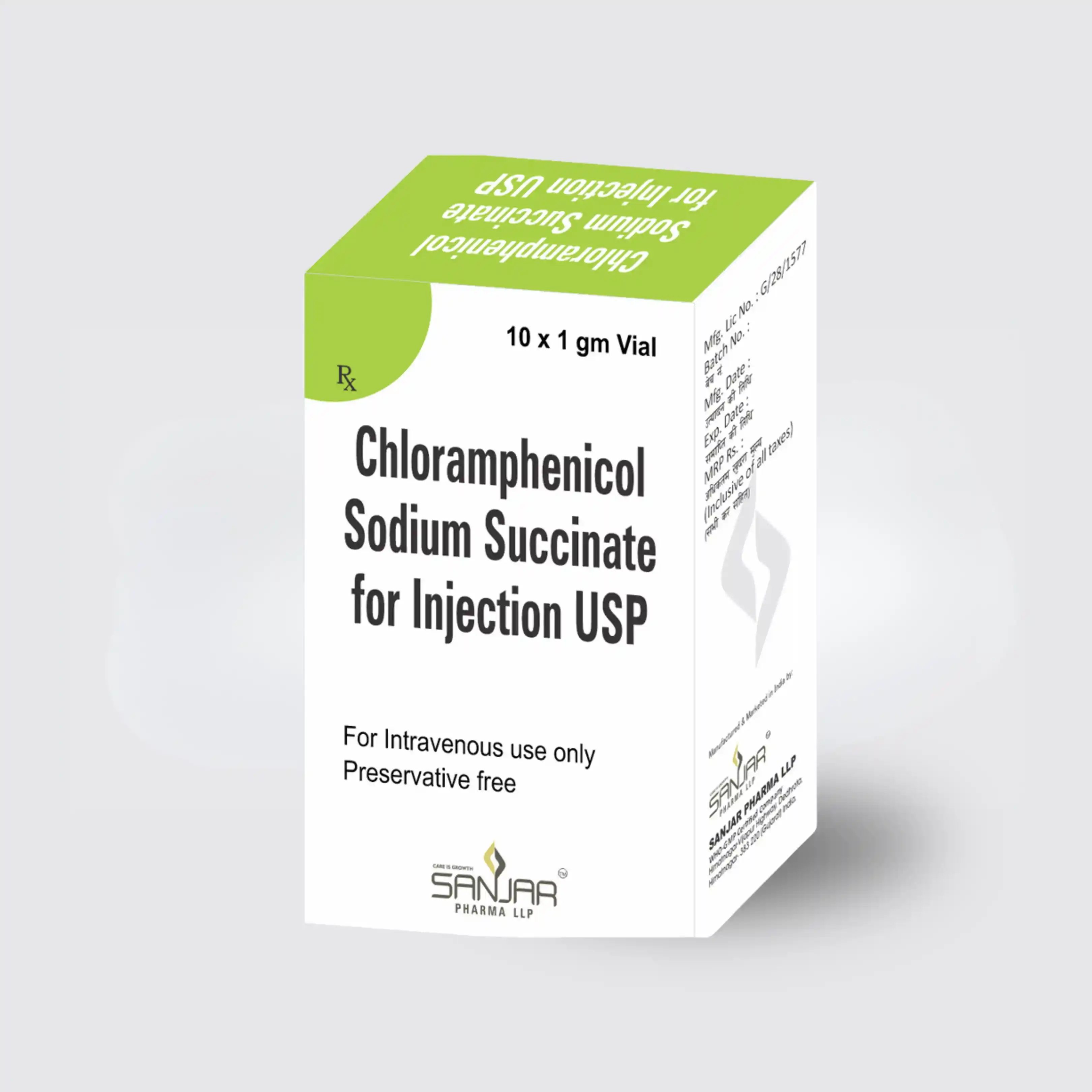 Chloramphenicol Sodium Succinate for Injection USP