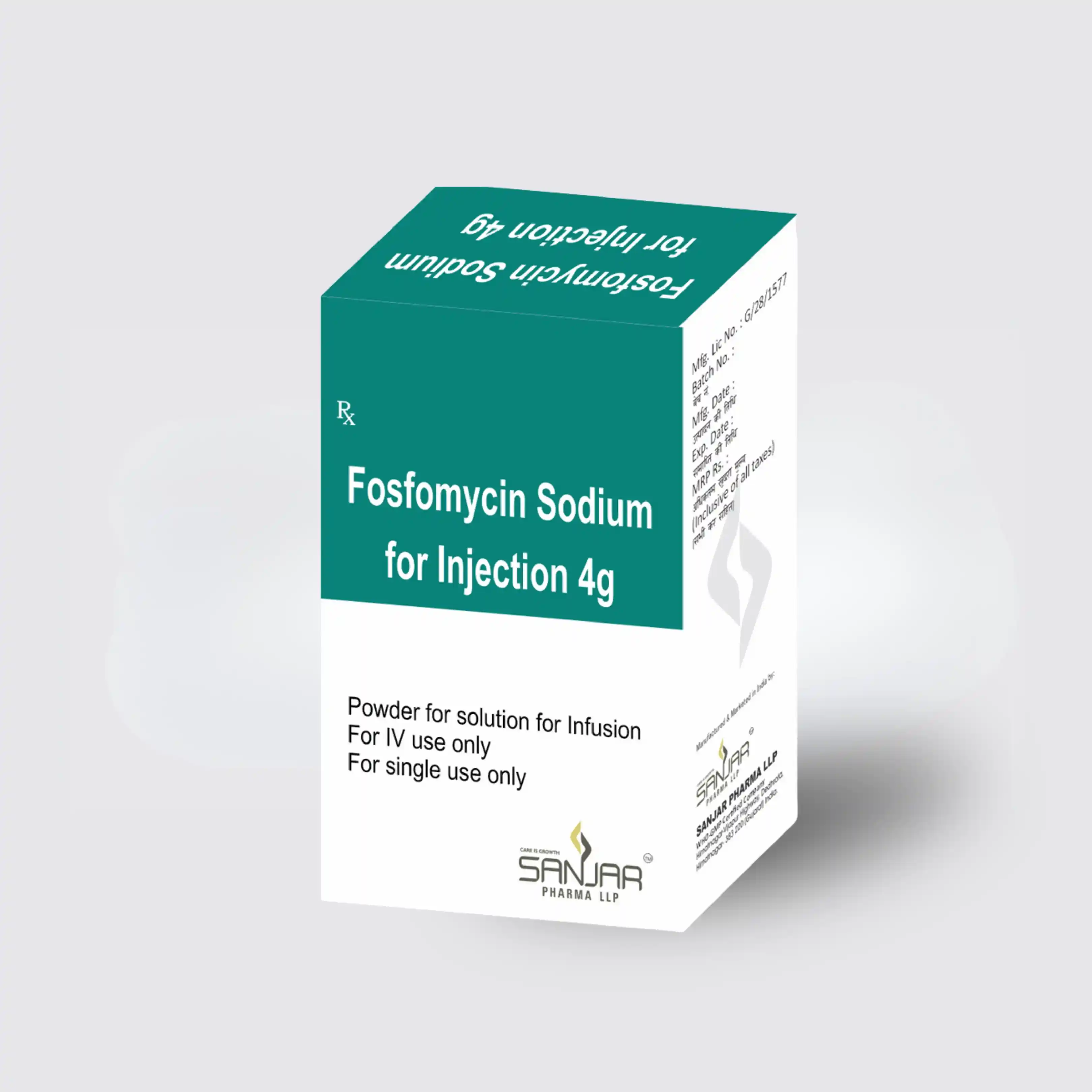 Fosfomycin Sodium for Injection 4g