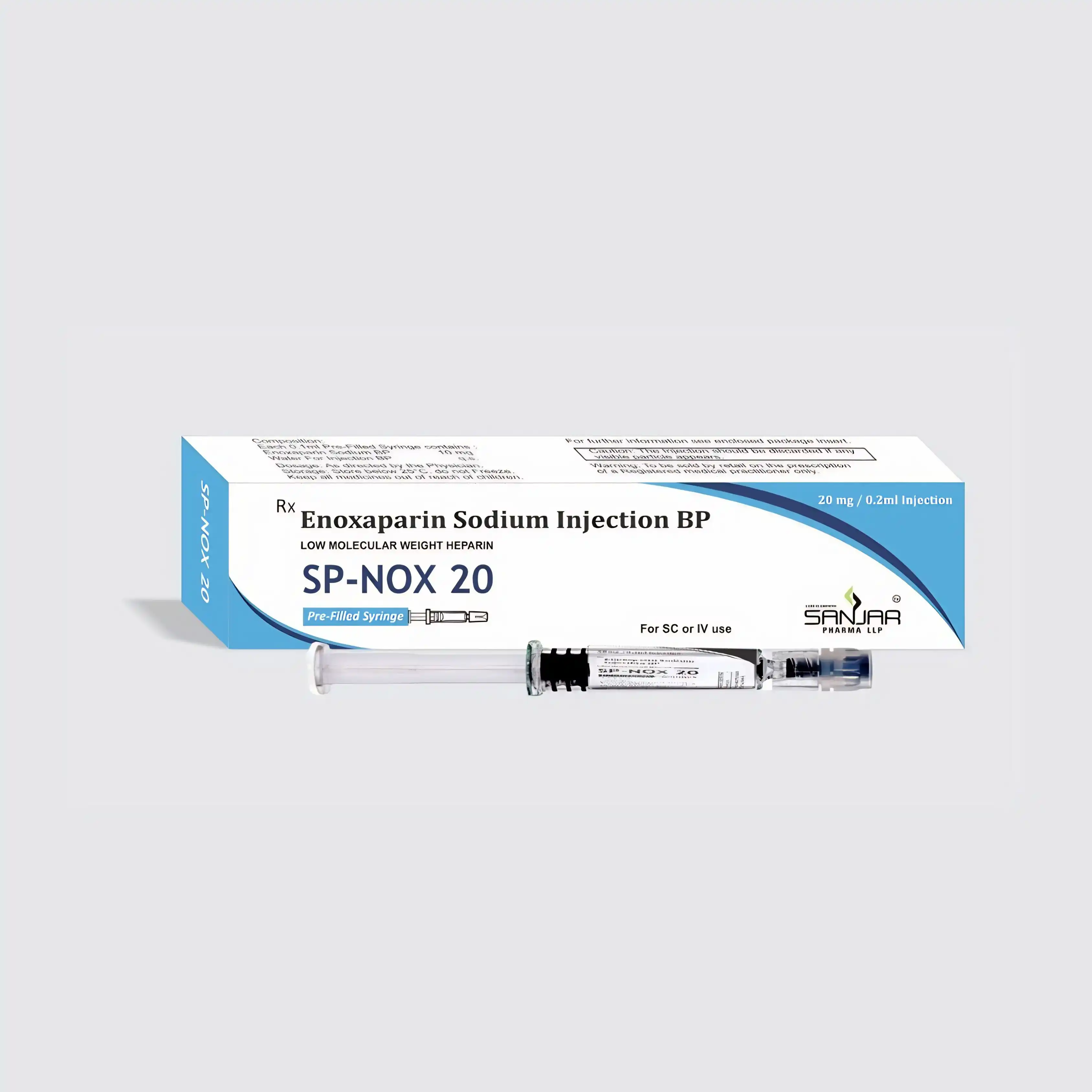 Enoxaparin Sodium | SP NOX 20 PFS Injections