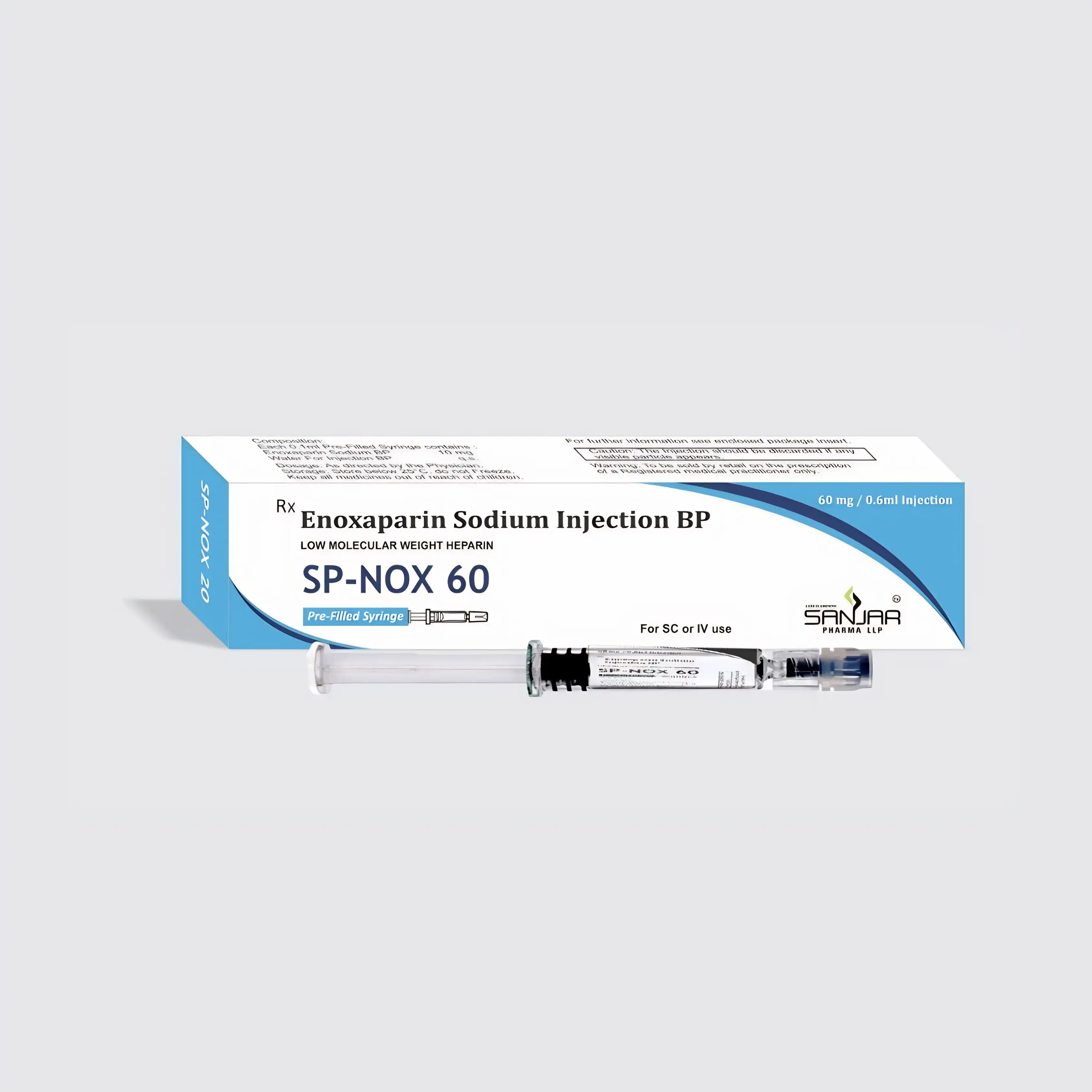 Enoxaparin Sodium | SP NOX 60 PFS Injections