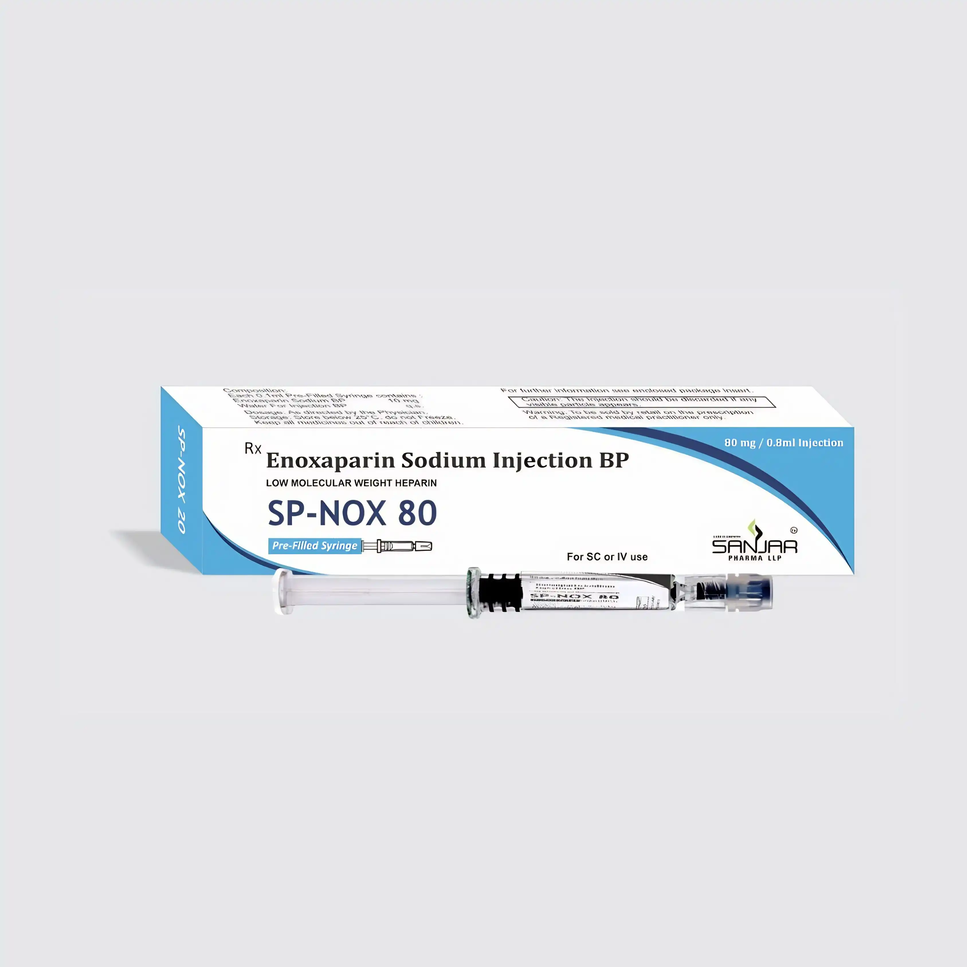 Enoxaparin Sodium | SP NOX 80 PFS Injections