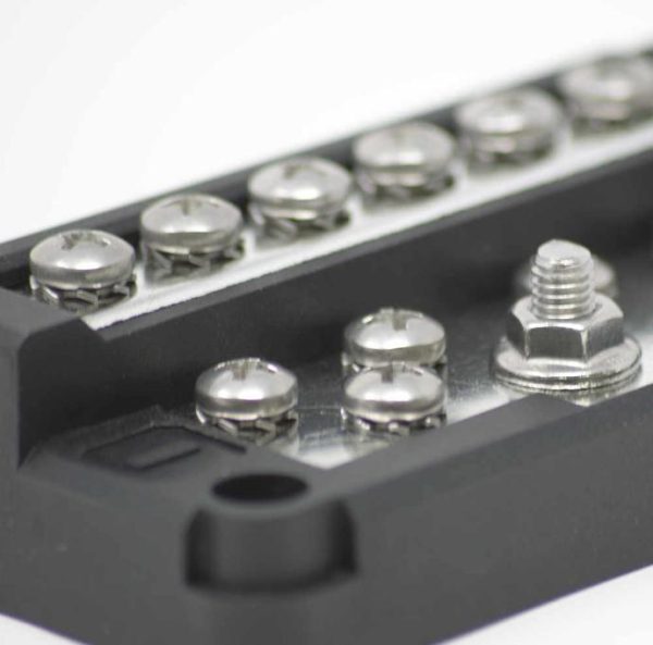 RT 12 Circuit Ground Bus Bar, Bulk Pack